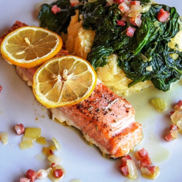 Keto Salmon Steak