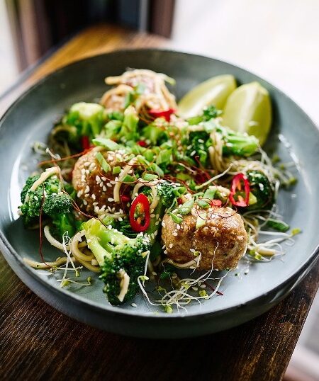 Turkey Meatball Salad